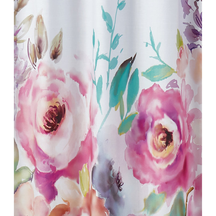 Christian Siriano Cotton Floral Shower Curtain Wayfair